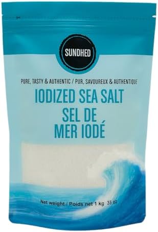 Sundhed Fine Iodized Gourmet Sea Salt Bag- 1 kg (2.2 lbs)