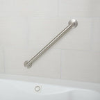 Amazon Basics Bathroom Handicap Safety Grab Bar, 18 Inch Length, 1.25 Inch Diameter, Holds up to 500LBs, ADA Compliant, Stainless Steel