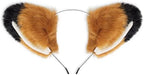 Cat Wolf Fox Ears and Tail Set Faux Fur Cat Ears Furry Wolf Fox Long Tail Costume Halloween Party Animal Cosplay Set
