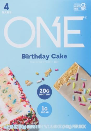One Protein Bars Birthday Cake, 2.12 Oz, 4 Ct