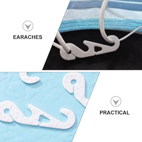 Mobestech 50pcs Adjustable Mask Strap Buckles Ear Strap Accessories Mask Rope Extension Buckle with Ear Pressure Relief Hooks