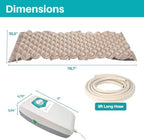 Alternating Air Pressure Ulcer Relief Mattress Pad for Bed Sore Prevention, Air Mattress for Hospital Bed with 130 Leak-Proof Cells, Silent Pump, Easy Clean Surface,