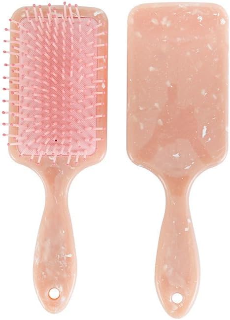 1Pcs Pink Air Cushion Comb Anti-tangle Anti-static Square Marble Detangling Hair Brush Wet Dry Head Massage Hair Comb Salon Styling Tools