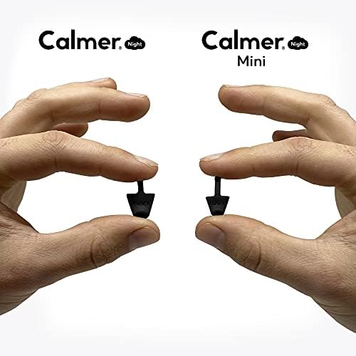 Flare Calmer Night Mini – Small Sleeping Ear Plugs Alternative – Reduce Annoying Noises Without Blocking Sound – Extra Soft Reusable Silicone – Black