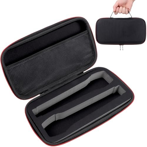 Gatuida Wireless Microphone Case Compatible with Two Microphone System, Handheld Dual Mic Travel Bag for Singing or Karaoke, EVA Mic Storage Bag for Gigging and Travel (Case Only)
