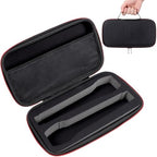 Gatuida Wireless Microphone Case Compatible with Two Microphone System, Handheld Dual Mic Travel Bag for Singing or Karaoke, EVA Mic Storage Bag for Gigging and Travel (Case Only)