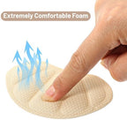 16 Pcs Heel Cushion Pads Adhesive Reusable Mesh Protectors Soft Anti Slip Guards Liners Comfort Back of Heel Grips Inserts for Women Men Loose Shoes Too Big Boots