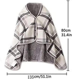 Wheelchair Ponchos with Hood Sleeveless Coats for Adults - Stay Warm with Winter Wheelchair Blanket Warmer Cover, Thick Soft Flannel Multipurpose Leisure Blanket Cape