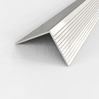 Stair Nosing, Stair Edge Protector, 48" Long - Stair Nose Molding - Aluminum Mill (Silver)