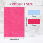 6 Pcs Multicolor Extra Large Microfiber Cleaning Cloth 30 x 20 Inch Reusable Thick Cleaning Towel Washable Solid Color Microfiber Towel for Home Office Window Cars Glass