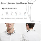 EYEURL 2-Pack Reading Glasses for Women Men Neck Hanging Blue Light Blocking Glasses With Spring Hinge Computer Readers