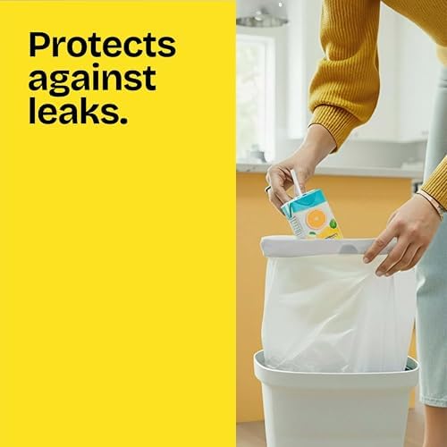 Glad Medium Trash Bags, 8 Gallon, Febreze Fresh Clean Garbage Bags, With Odor Control and Drawstring, 80 Count