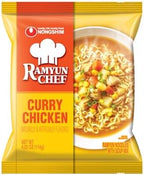 Nongshim Ramyun Chef, Instant Ramyun Noodles with Soup Mix, Curry Chicken, 4.02 Oz (Pack of 4)