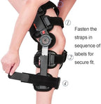 Medibot Hinged Knee Brace ROM Adjustable Post Op Knee Support Orthosis Immobilizer Protector for Left Leg and Right Leg, Both Men and Women