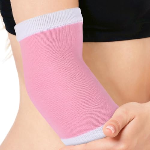 Healifty Elbow Moisturizing Sleeve Pair Breathable Gel Covers for Dry Skin Relief Comfortable Stretchy Elbow Protector Supports for Skin Care