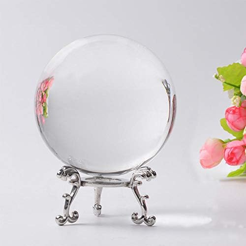 60/70/80MM Photography Crystal Ball Ornament Divination Quartz Magic Glass Ball Home Decor-80 MM_Without Base_China