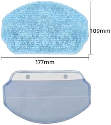 2/5 Pack Mop Cloth Cleaning Rag Compatible with VCR04W Robot Vacuum Cleaner Replacement Robot Sweeper Spare Part Accessories(5 PACK)