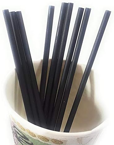 Weststone -100pcs 6"(150mm) x 4mm Black Plastic Lollipop Sticks for Cake Pops or Lollipop Candy