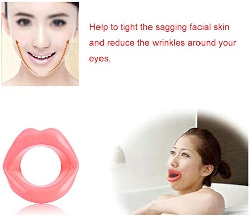 Majatou Lip Trainer, Silicone Face Lifting Lip Exerciser Mouth Muscle Tightener Tightening AntiWrinkle Tool