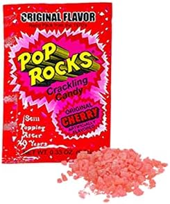 Pop Rocks Original Cherry Bulk (0.33 oz) – 72 Pack Cherry Flavored Pop Rocks Popping Candy, Retro Crackling Rock Candy for Halloween, Christmas, Easter, Valentine’s Day & Parties – By Dr. Variety