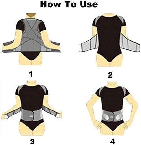 Orthopedic Corrector Corset for Children Back Brace Scoliosis Clavicle Support Belt Waist Trainer Unisex,Black-Small