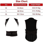 Physical Therapy Back Brace Posture Corrector for Seniors Men & Women Self-Heating 108pcs Magnets Full Back Lumbar Support Belt Shirts Vest Pain Relief for The Elderly