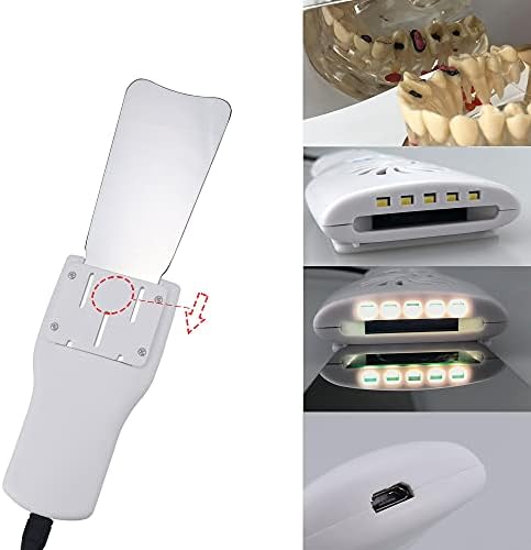 XUX Dental Automatic Anti-Fog Mirrors for Oral Photography Reflector Glass Defog Mirrors Orthodontic for Buccal oOcclusal Lingual