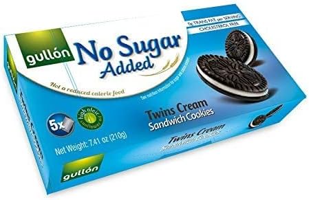 Gullon No Sugar Added Twins Creme Sandwich Cookies (210g)
