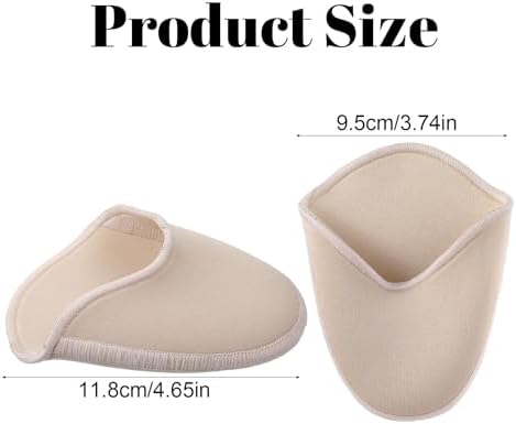 Ballet Toe Pads, Gel Toe Protectors, Silicone Toes Pads Caps Covers for Ballet Pointe Shoes High Heels Pain Relief, Reusable Toes Sleeves for Women Men
