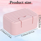 3 Pack Portable Bar Soap Holder Plastic Soaps Dish with Lid Cover Travel Soap Container Leakproof Storage Container Soaps Box for Bathroom Shower Kitchen Sink Travel Camping Hiking Gym Outdoor