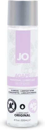 JO Agape Lube – Water Based Personal Lubricant for Sensitive Skin, pH Balanced Agape Lubricant – 4 fl oz