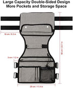 supregear Side Walker Bag, Walker Accessories Bag w/Cup Holder, Folding Walker Basket Waterproof Walker Organizer Caddy Pouch for Most Walker with Side Bar for Seniors, Elderly, Double Sided