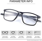 YIMI Progressive Photochromic Multifocus Reading Glasses for Men Women Spring Hinge Computer Anti Blue Light UV Sun Readers