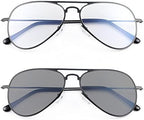 LJIMI Photochromic Progressive Multifocus Reading Glasses Transition Sun Reader Blue Light Blocking Sunglasses for Men Women