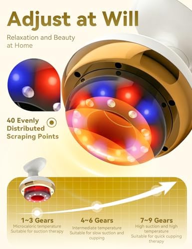 Cellulite Remover, Firmer, More Toned Skin, Deep Massage, Natural Skin Firmness, 9 Suction Levels & Heat, Rechargeable Helps Reduce Stretch Marks & Cellulite for Legs, Arms & Belly (Pro with Oil)