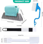 Window Groove Cleaning Brush kit Sliding Door Track Crevice Cleaning Brush Hand-held Groove Gap Cleaning Tools for Small Spaces