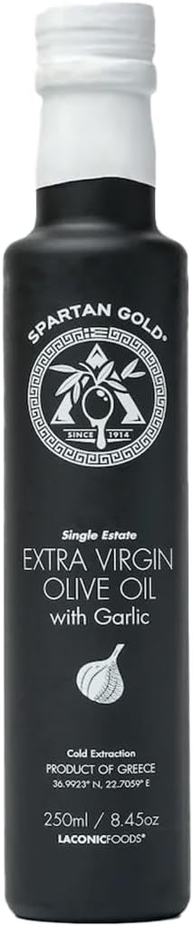 Laconic Foods | Award-Winning Garlic Infused Extra Virgin Olive Oil | Single Estate | 250ml