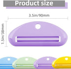 4Pcs Toothpaste Squeezer,Plastic Toothpaste Tube Squeezer Toothpaste Dispenser Hanging Toothpaste Clip Toothpaste Holder for Bathroom,Suitable for Toothpaste Cream Cosmetics and Paint(Colorful)