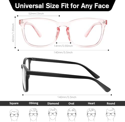 Blue Light Glasses for Women Men Bluelight Blocking Glasses Computer Protection Gaming TV Phone Reading Eyeglasses