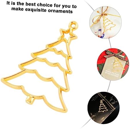 ABOOFAN 40 pcs christmas pendant charms christmas charms jewelry making Preserve color christmas tree crafts
