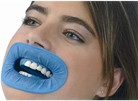 2pcs/pack Dental Teeth Whitening Cheek Retractor Rubber Lip Gum Dam Non Latex Blue Color