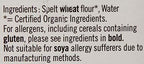 BIONA Organic Spelt Lasagne, 250 GR
