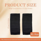 QUUPY 1 Pair Unisex Thicken and Lengthen Knee Pads Winter Warmth and Velvet Knee Pads Thermal Knee Joint Brace Pad Leg Warmer Sleeves Knee Support for Women Men Cold Weather (Black, XL Size)