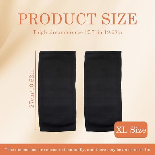 QUUPY 1 Pair Unisex Thicken and Lengthen Knee Pads Winter Warmth and Velvet Knee Pads Thermal Knee Joint Brace Pad Leg Warmer Sleeves Knee Support for Women Men Cold Weather (Black, XL Size)