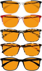 Eyekepper 5-pack Blue Light Filter Glasses Women - Fashion Computer Reading Glasses