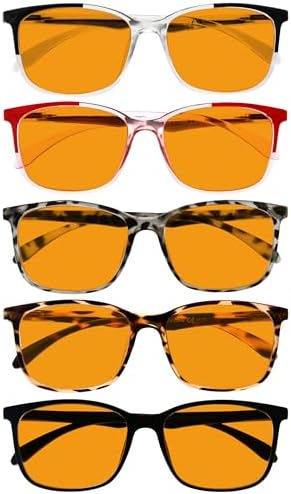 Eyekepper 5-pack Blue Light Filter Glasses Women - Fashion Computer Reading Glasses