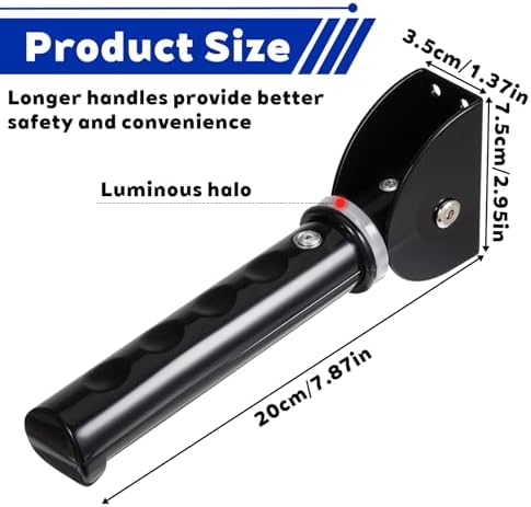 Grab Handle Entry Door Assist Grab Bars for Wall Foldable Mobility Handle for Elderly Seniors Safety Flip Up Handicap for Disabled Injured, Supports Up to 300lbs (Black)