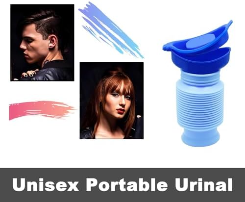 750ML Emergency Urinal, Pedestal Urinal, Pocket Toilet for Men Women, Pee Bottles with Sealed Lid Collapsible Portable Urinals for Camping Travel Car Traffic