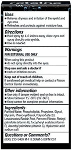 OCuSOFT Retaine Liposome Spray 15 Milliliters, Eyelid Spray for Irritated Eyelids Associated with Blepharitis, Dry Eyes, and Meibomian Gland Dysfunction
