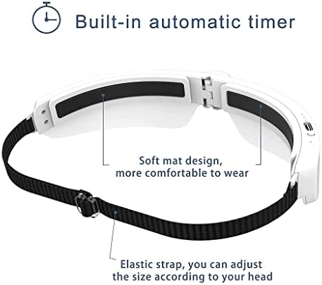 Light Therapy Glasses, Portable & Wearable UV-Free Blue Light Therapy Lamp, Natural Relief for Good Sleep, Happy Mood, Boost Energy and Jet Lag (Glasses-I)